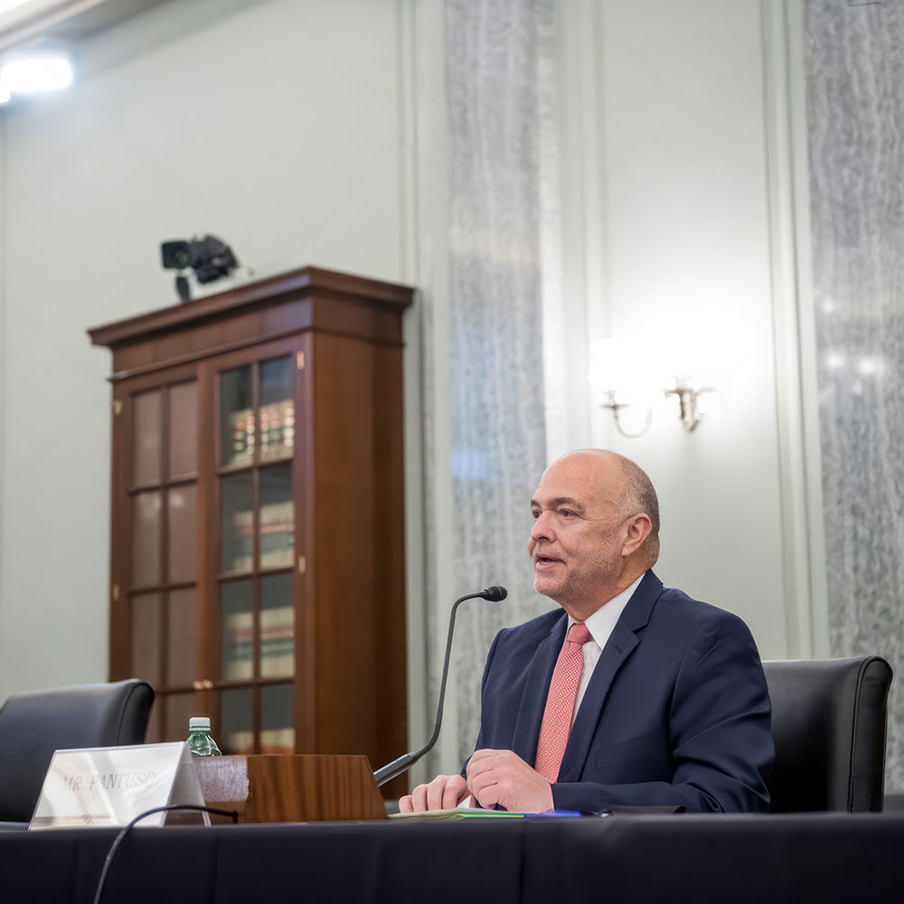 Pete Pantuso testifying before congress